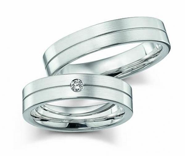 Trauringe Weissgold von Fischer 06 05412/050